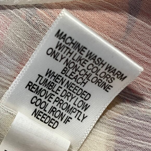 Apt. 9 Women's Floral Chiffon Blouse Brown Women’s Size S - Picture 6 of 8